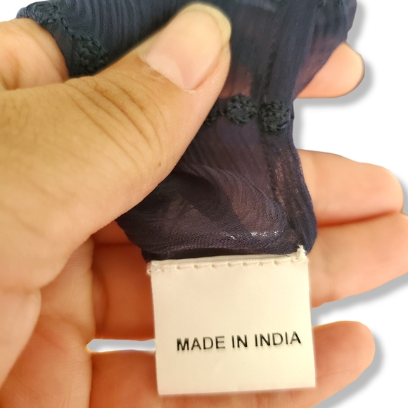 Chan Luu Viscose Sheer Embroidered Dress - Picture 8 of 11